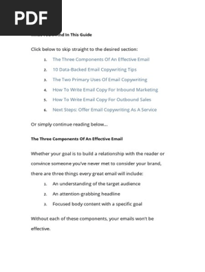 email copywriting