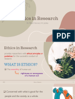 Ethics in Research