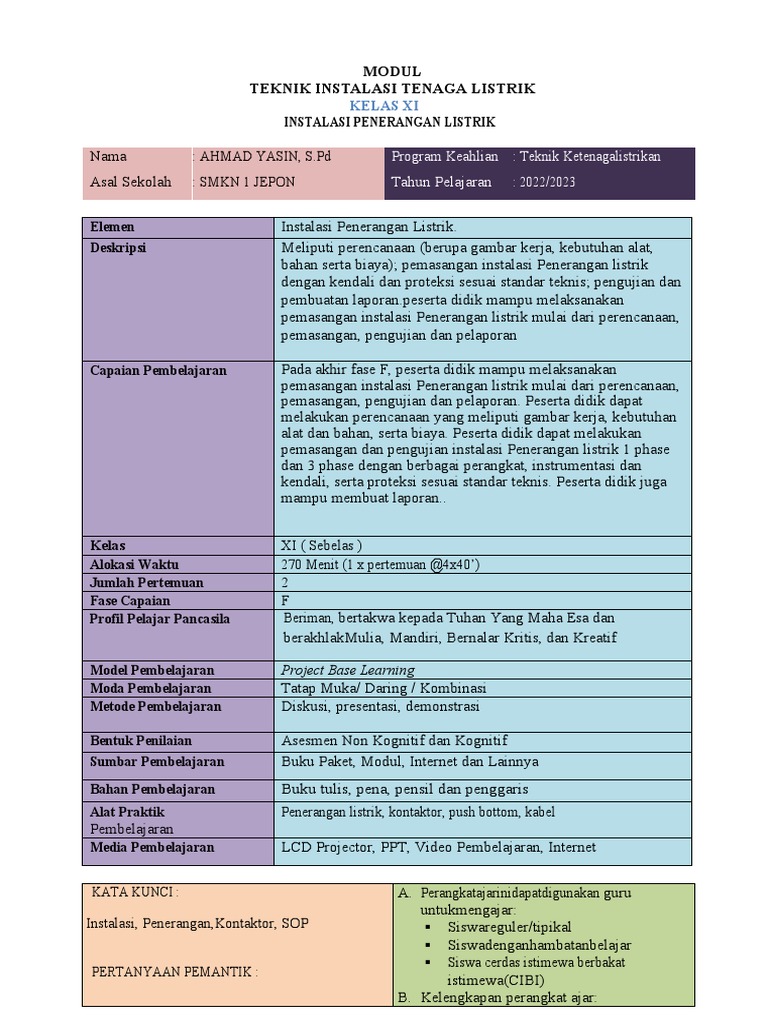 Modul Ipl Ahmad Yasin | PDF | Seni