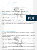 Pharmacotherapeutics Chapter 1, 2, 3,4, 5,6