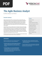 The Agile Business Analyst: By: Mike Cottmeyer, V. Lee Henson