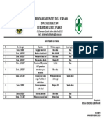 Jadwal Kegiatan Diluar Gedung