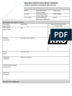 Application Form of Indonesian Trademark Registration