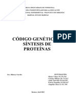 Tema #25, Codigo Genetico y Sintesis de Proteinas