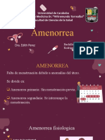 Amenorrea, Ange