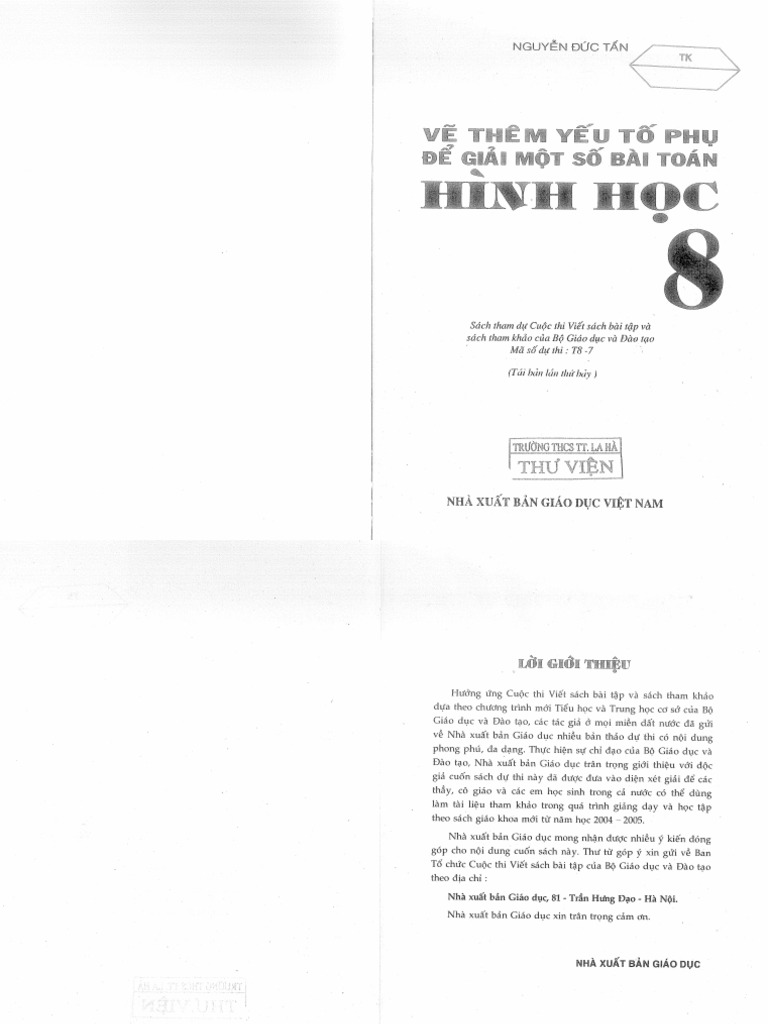 Hinh Hoc 8 Nguyen Duc Tan | PDF