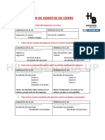 Resumen de Asientos de Cierre