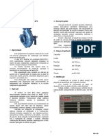 Manual de Serviço Nº Bpo Bomba Centrífuga Normalizada Série BPO. 3 Descrições Gerais
