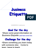 Business - Etiquette 2