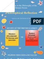 Week 4 - Day 1 - Importance of Philosophical Reflection