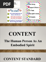 Week 6 - Day 2 - Human Person As Embodied Spirit