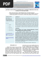 PH INDICATOR PAPER BY IMMOBILIZING TURMERIC RHIZOME ETHANOL