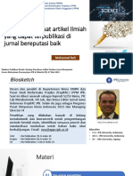 Pemateri 1 - Dr. Mohamad Rafi - Scientific Writing-FW DKasRa 2023