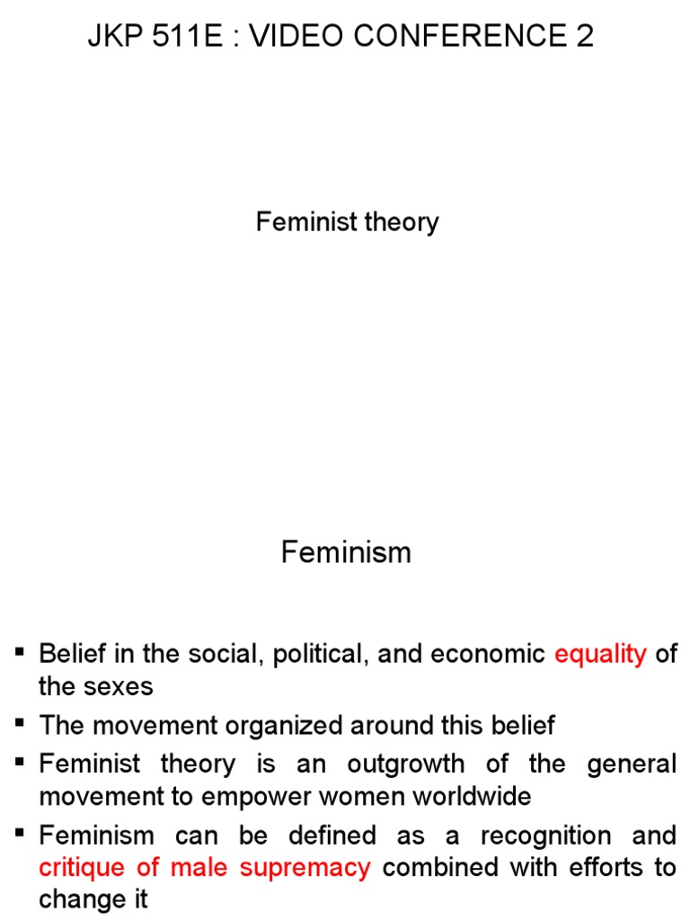 SV 2 - Feminist Theory | PDF | Gender Studies | Feminism