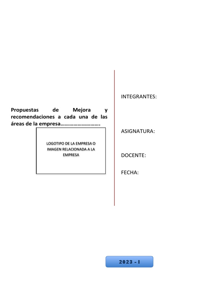 Propuestas de Mejora Empresarial 2023 | PDF | Análisis FODA | Procesos ...