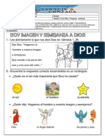 Ficha - N°6 - Religión - I - Bimestre - 1°grado