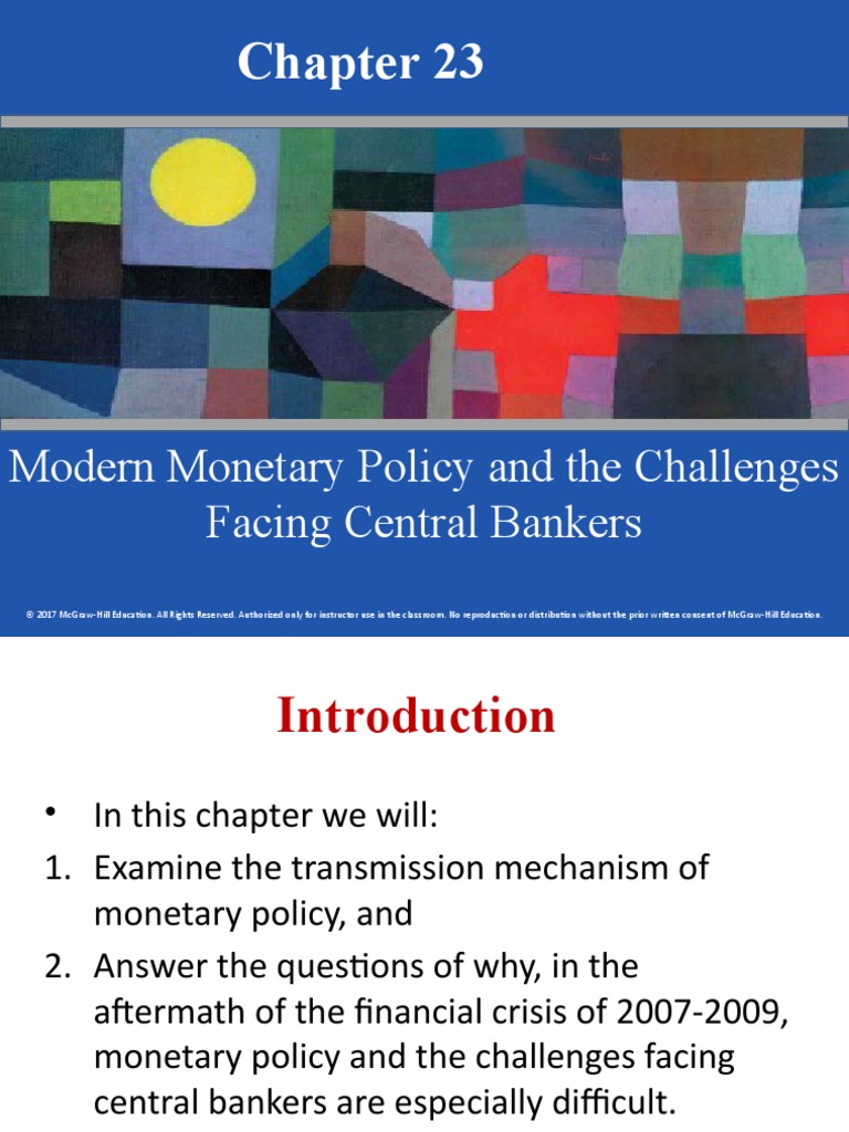 Cecchetti 5e Ch23 Modern Monetary Policy Pdf