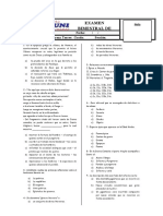 Examen Bimestral Academia Literatura