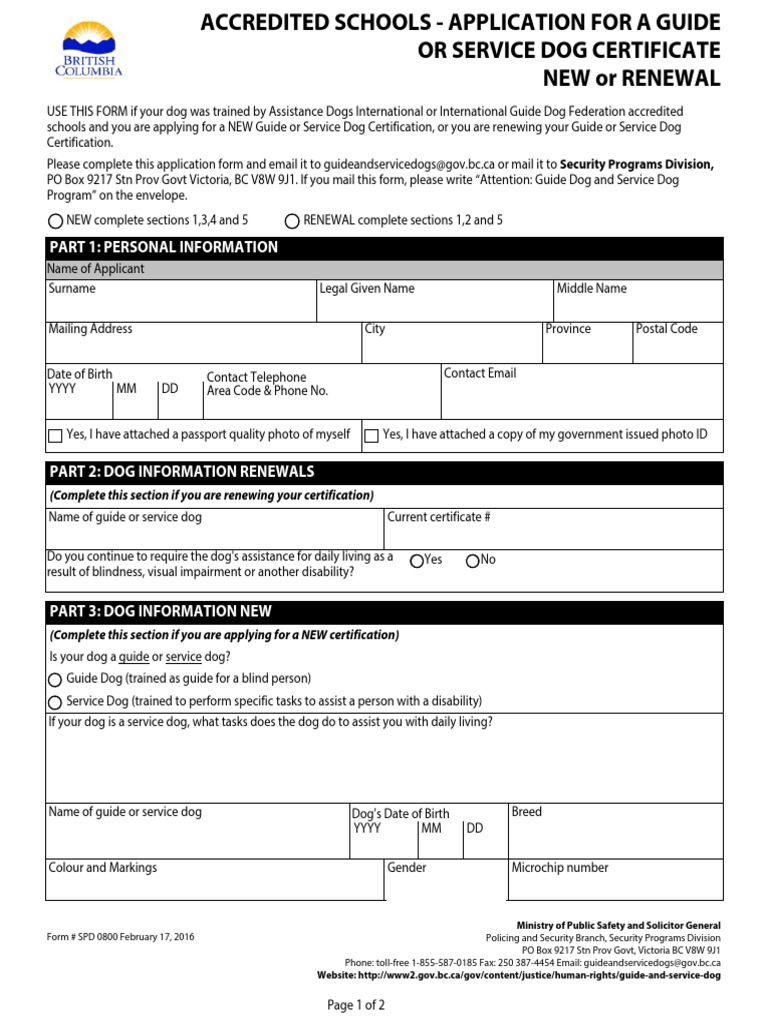 Service Dog | PDF | Mail