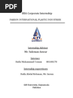 Download BBA Corporate Internship report on pakson industries boss pakistan by Usman Sansi SN65946683 doc pdf