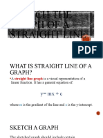 Sketch The Graph of A Straight Line