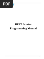 HPRT Printer Programming Manual - Rev.1.1