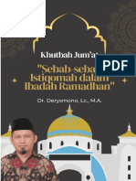 Khutbah Jum&#039;At Sebab-sebab Istiqomah Dalam Ibadah Ramadhan