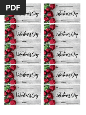 VALENTINES GIFT TAG