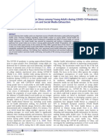 The Effectof Social Mediaon Stressamong Young Adultsduring COVID19 Pandemic Takinginto Account Fatalismand Social Media Exhaustion