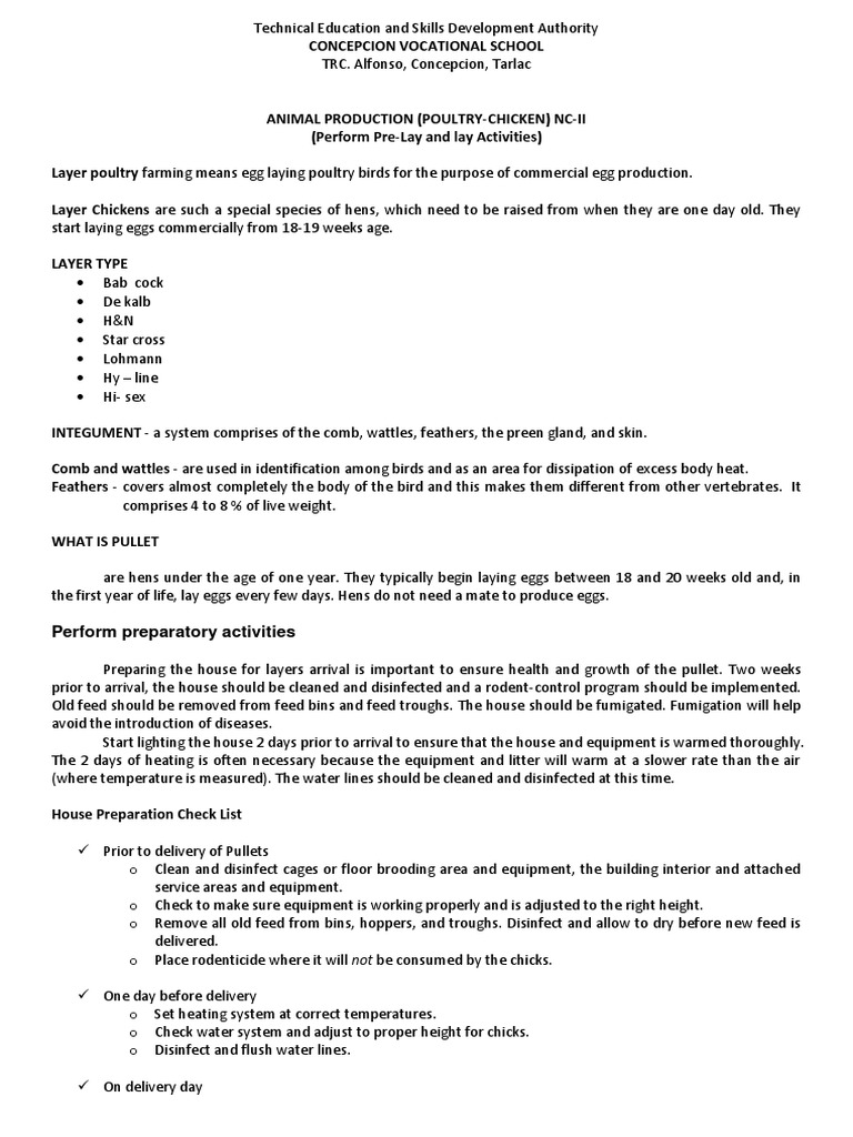 Layer Poultry Farming Essentials Guide | PDF | Ovary | Chicken