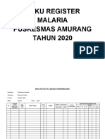 Buku Register Laboratorium Malaria 2020