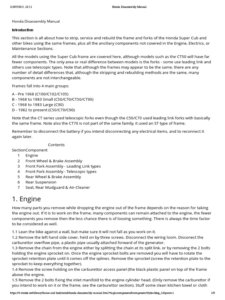 HONDA SERVICE MANUAL PDF FREE DOWNLOAD 2021 visual data 8