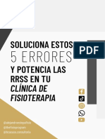 Soluciona Estos 5 Errores y Potencia Las RRSS de Tu Clínica de Fisioterapia