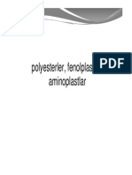 Polyesterler, Fenolplastlar, Aminoplastlar