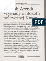 Hannah Arendt - Wykłady o Filozofii Politycznej Kanta