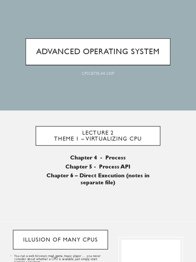 Lecture 2 - 23SU-Advanced Databases | PDF | Process (Computing ...