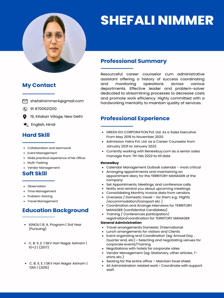 Pink Simple Profile Resume | PDF | Business