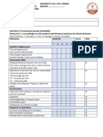 Research Seminar Examiners Evaluation Form