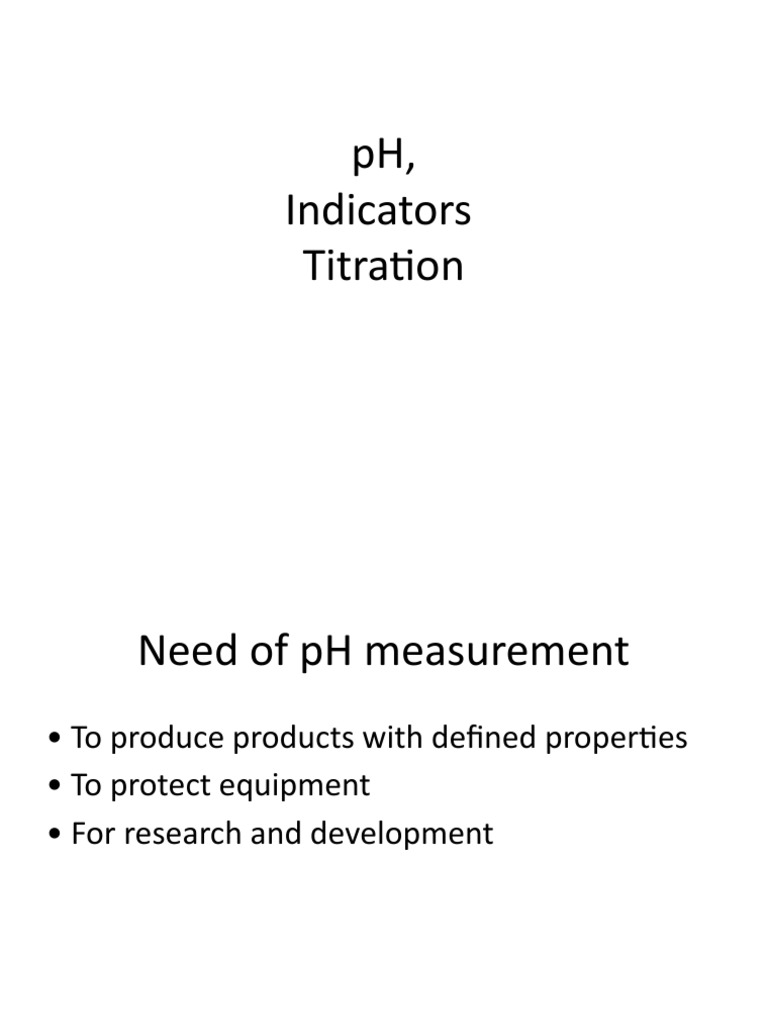 Indicators PDF Chemistry Titration