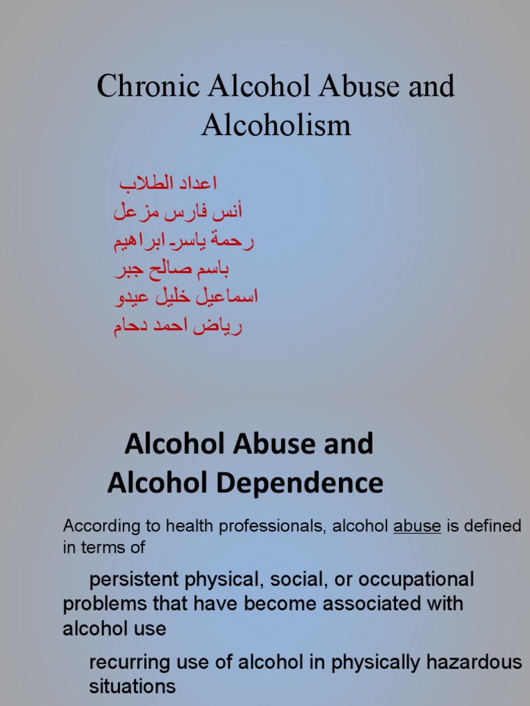 Alcohol Abuse | PDF | Alcoholism | Substance Abuse