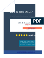 Demo Base de Datos Data Hub 2023