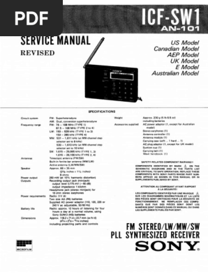 整備動作品 SONY ICF-SW1 PLLシンセサイザー・ラジオ 取説CD付 1710583006?v=1