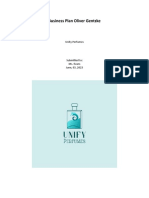 Business Plan Oliver Gentzke: Unity Perfumes