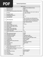 Technical Specification: Sr. No. Bullet Camera Specification Name Bid Requirement (Allowed Values)