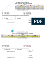 Jadwal Dokter Jaga Isolasi Bulan Maret 2022