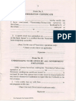 Sterilization Certificate Format