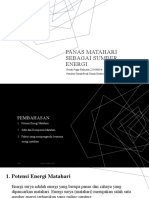 Presentasi Panas Matahari Sebagai Sumber Energi