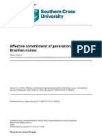 Affective Commitment of Generational Cohorts of Brazilian Nurses