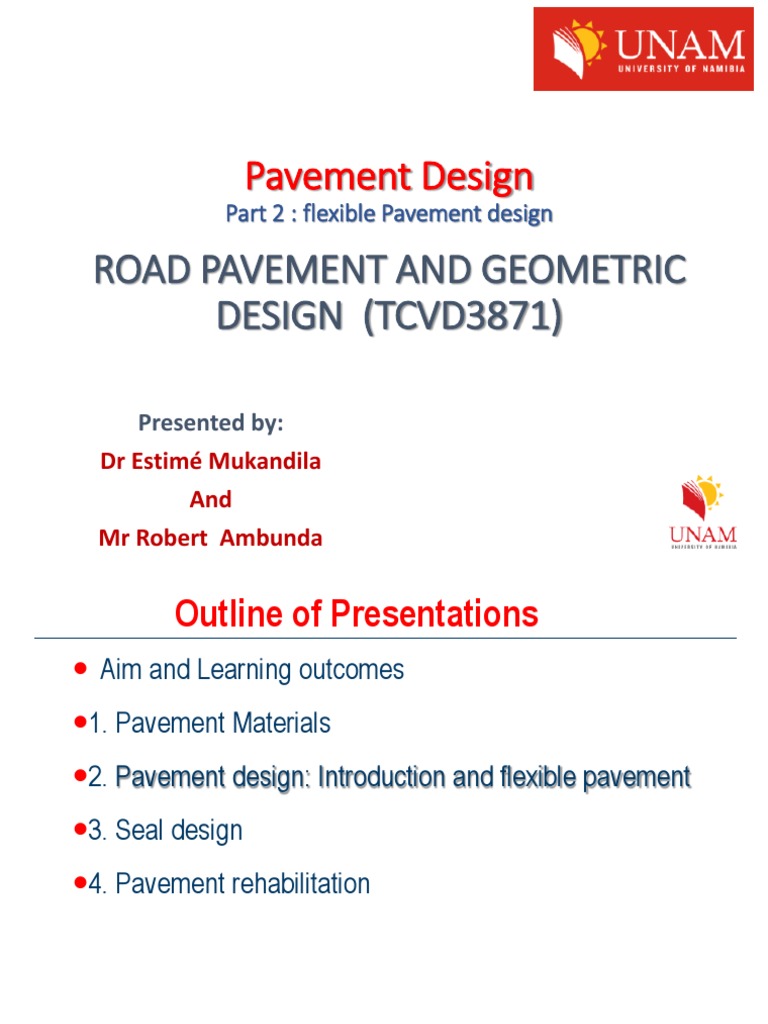 2 Pavement Design Pavement Design Flexible Tcvd3871 Estime Pdf