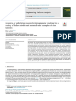 A Review of Underlying Reasons For Intergranular Cracking For A Variety of Failure Modes and Materials and Examples of Case Histories